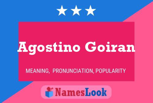 Póster del nombre Agostino Goiran