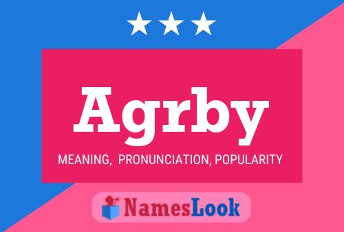 Póster del nombre Agrby