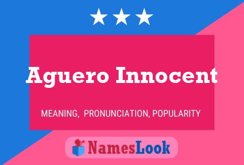 Póster del nombre Aguero Innocent