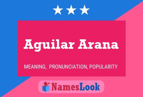 Póster del nombre Aguilar Arana