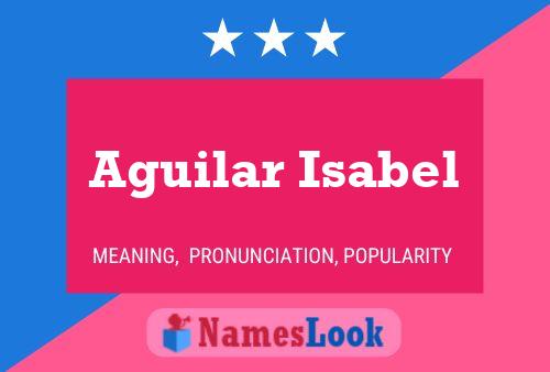 Póster del nombre Aguilar Isabel