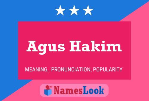 Póster del nombre Agus Hakim