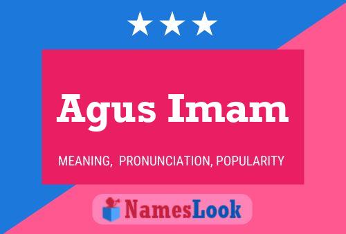 Póster del nombre Agus Imam