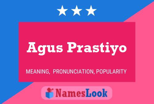 Póster del nombre Agus Prastiyo