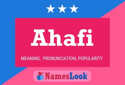 Póster del nombre Ahafi