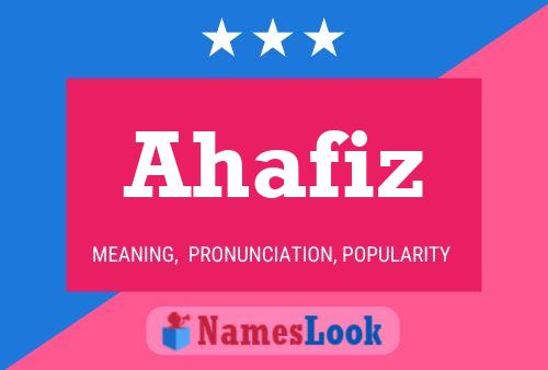 Póster del nombre Ahafiz