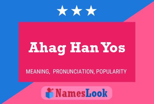 Póster del nombre Ahag Han Yos