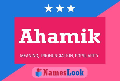 Póster del nombre Ahamik