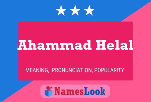 Póster del nombre Ahammad Helal