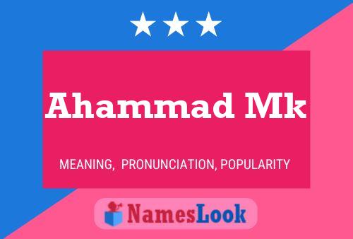 Póster del nombre Ahammad Mk