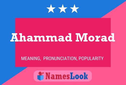 Póster del nombre Ahammad Morad