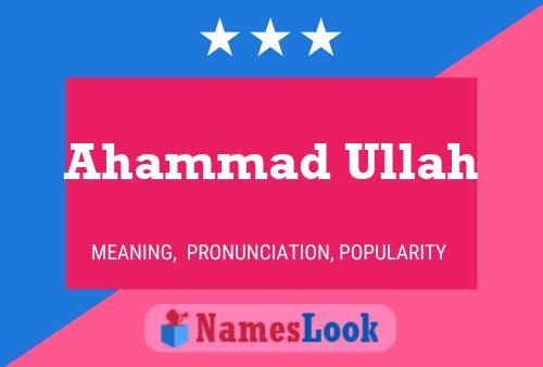 Póster del nombre Ahammad Ullah