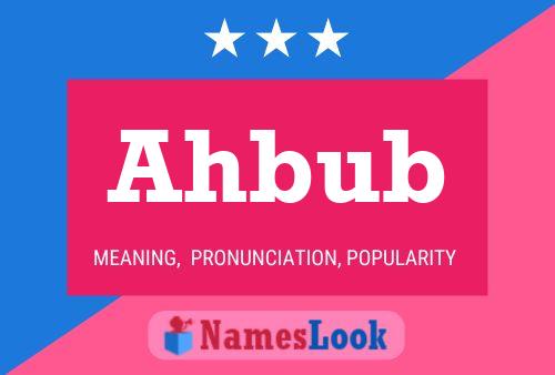 Póster del nombre Ahbub