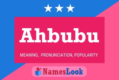 Póster del nombre Ahbubu