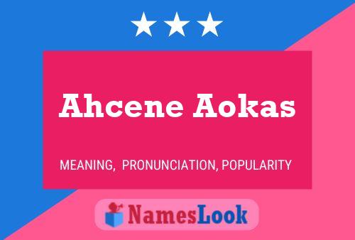 Póster del nombre Ahcene Aokas