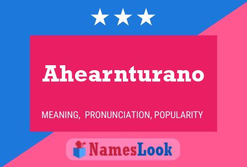 Póster del nombre Ahearnturano