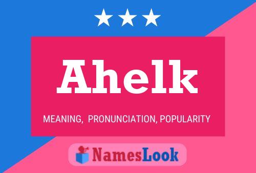 Póster del nombre Ahelk