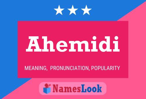 Póster del nombre Ahemidi