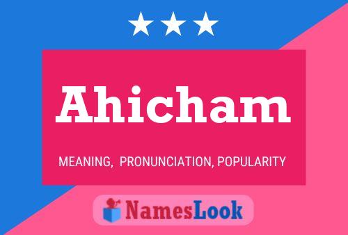 Póster del nombre Ahicham