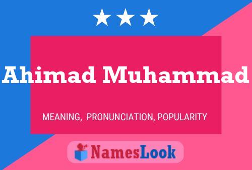 Póster del nombre Ahimad Muhammad