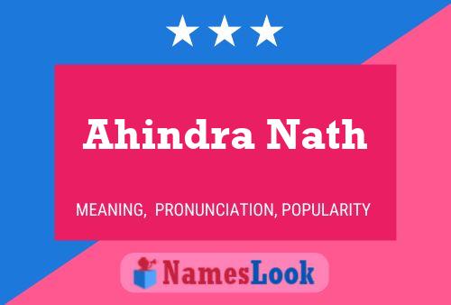 Póster del nombre Ahindra Nath