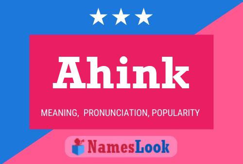 Póster del nombre Ahink