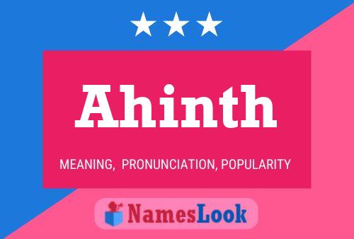 Póster del nombre Ahinth