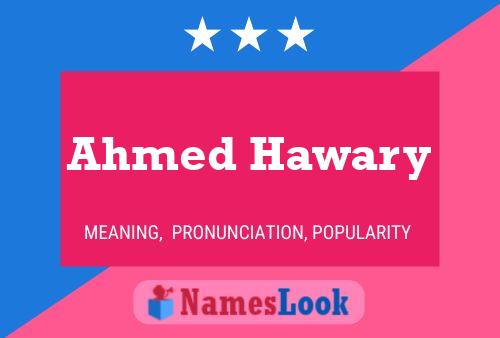 Póster del nombre Ahmed Hawary