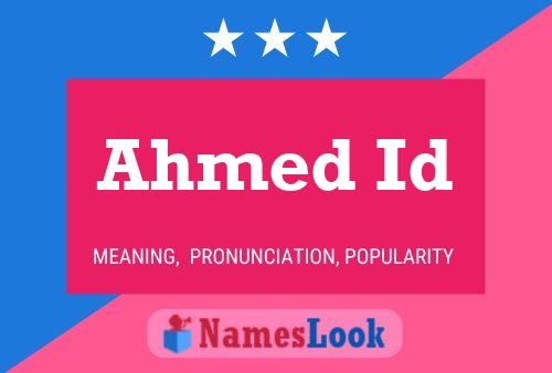 Póster del nombre Ahmed Id