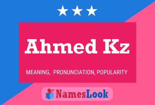 Póster del nombre Ahmed Kz