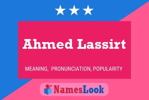 Póster del nombre Ahmed Lassirt