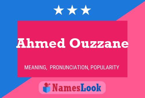 Póster del nombre Ahmed Ouzzane