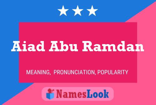 Póster del nombre Aiad Abu Ramdan