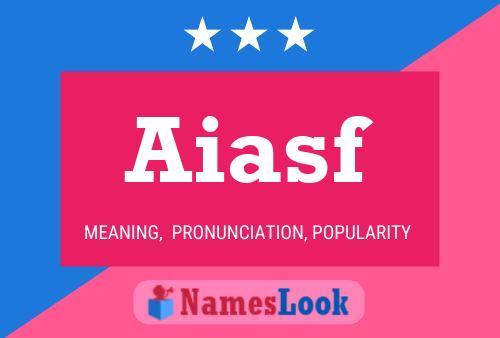 Póster del nombre Aiasf