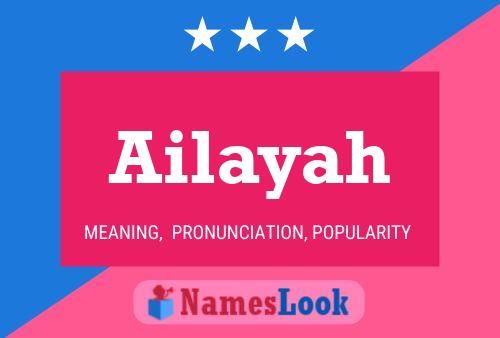 Póster del nombre Ailayah