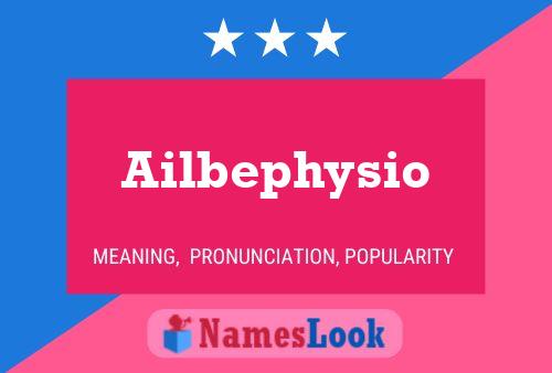 Póster del nombre Ailbephysio