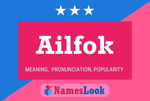 Póster del nombre Ailfok