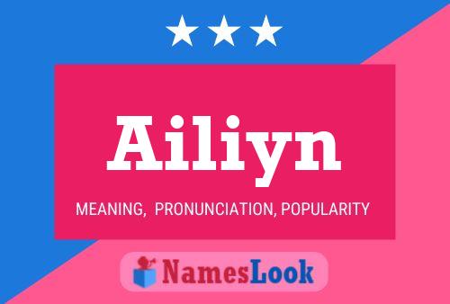 Póster del nombre Ailiyn