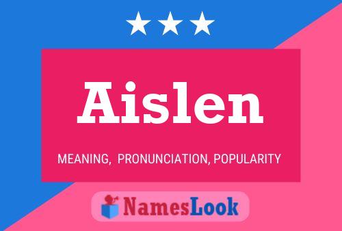 Póster del nombre Aislen