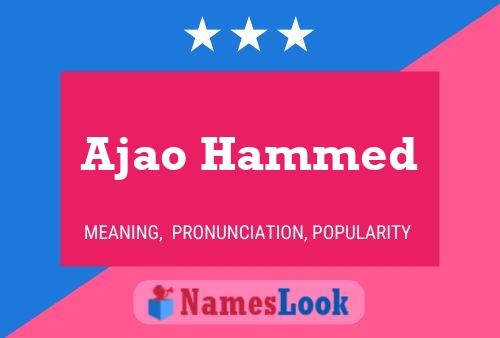 Póster del nombre Ajao Hammed