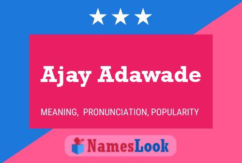 Póster del nombre Ajay Adawade