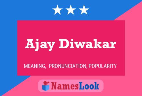 Póster del nombre Ajay Diwakar