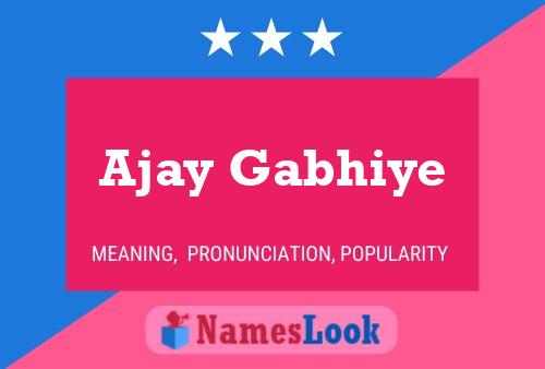 Póster del nombre Ajay Gabhiye