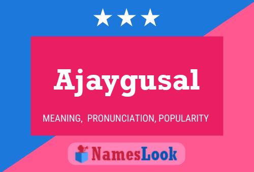 Póster del nombre Ajaygusal