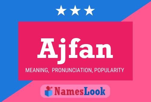 Póster del nombre Ajfan