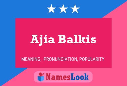 Póster del nombre Ajia Balkis