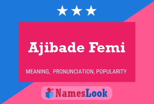 Póster del nombre Ajibade Femi