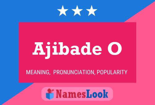 Póster del nombre Ajibade O