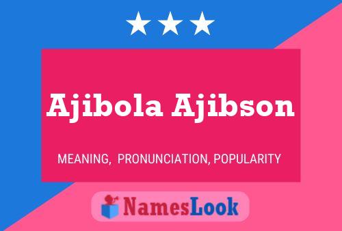 Póster del nombre Ajibola Ajibson