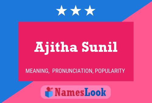 Póster del nombre Ajitha Sunil